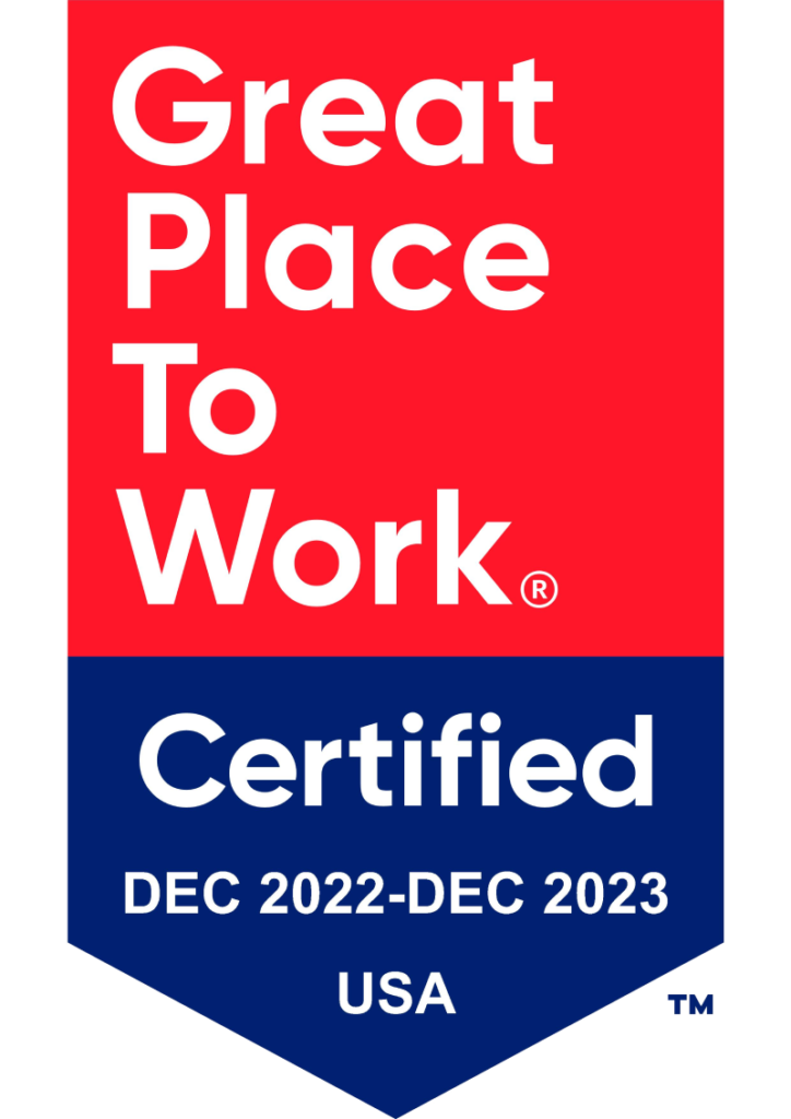 Great Place To Work certification badge for GMP Pros