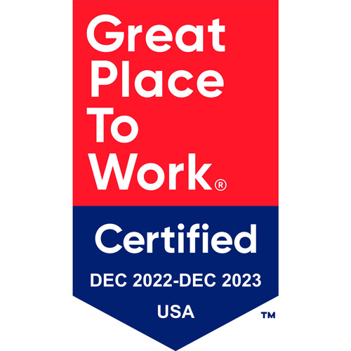 Great Place to Work Certified 2022-2023 badge for GMP Pros